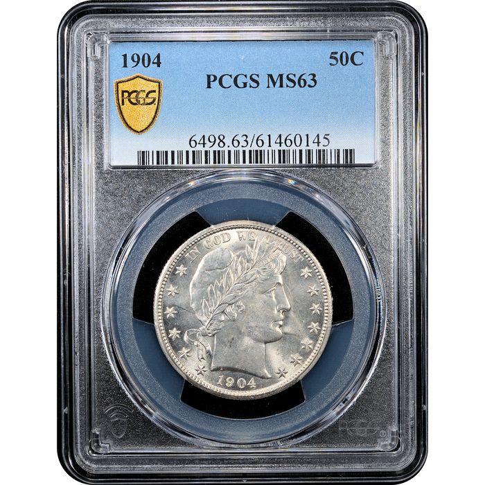1904 Barber Half Dollar (50c) Obverse Slab Image