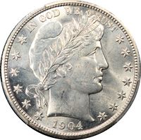 1904 Barber Half Dollar (50c) Obverse Image