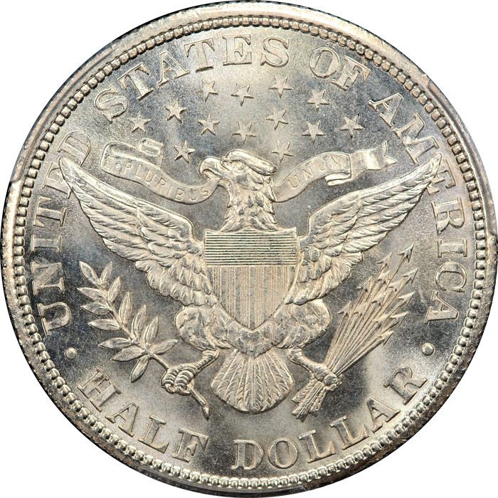 1904 Barber Half Dollar (50c) Reverse Image