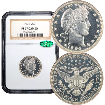 1904 Barber Quarter (25c) Composite Image