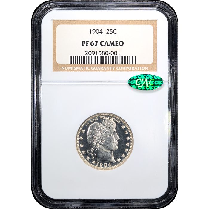 1904 Barber Quarter (25c) Obverse Slab Image