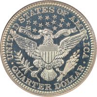 1904 Barber Quarter (25c) Reverse Image