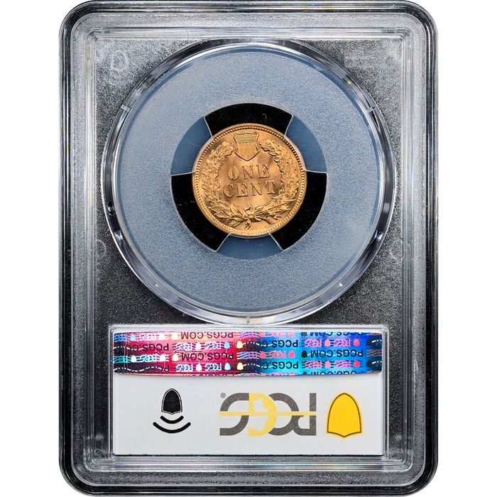 1904 Indian Cent (1c) Laidacker Collection Reverse Slab Image