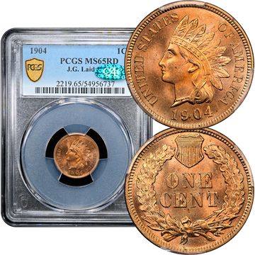 1904 Indian Cent (1c) Laidacker Collection Composite Image
