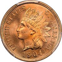 1904 Indian Cent (1c) Laidacker Collection Obverse Image