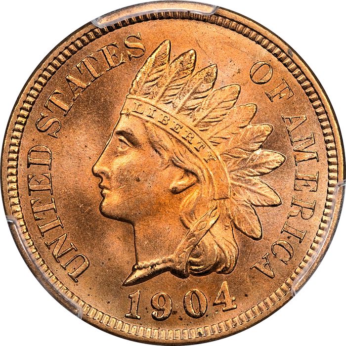 1904 Indian Cent (1c) Laidacker Collection Obverse Image