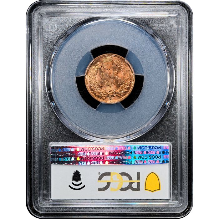 1904 Indian Cent (1c) Laidacker Collection Reverse Slab Image