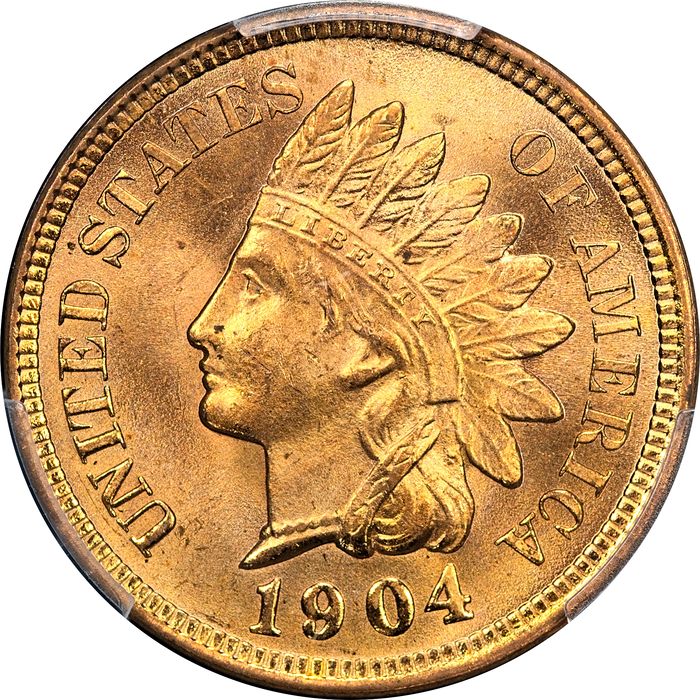 1904 Indian Cent (1c) Laidacker Collection Obverse Image