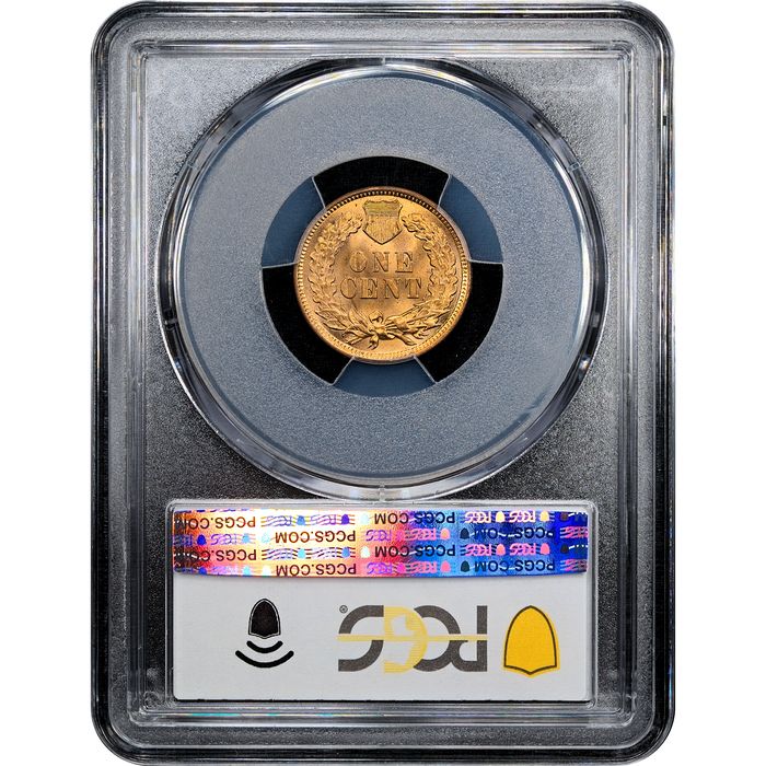 1904 Indian Cent (1c) Laidacker Collection Reverse Slab Image