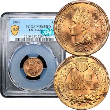 1904 Indian Cent (1c) Laidacker Collection Composite Image