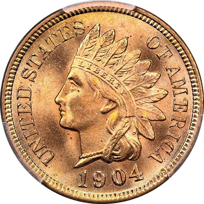 1904 Indian Cent (1c) Laidacker Collection Obverse Image