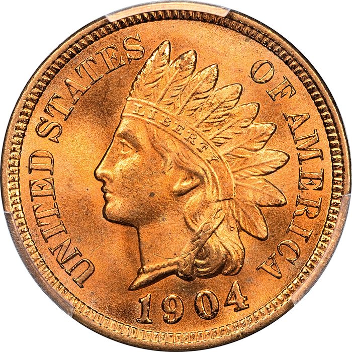 1904 Indian Cent (1c) Laidacker Collection Obverse Image