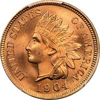 1904 Indian Cent (1c) Laidacker Collection Obverse Image