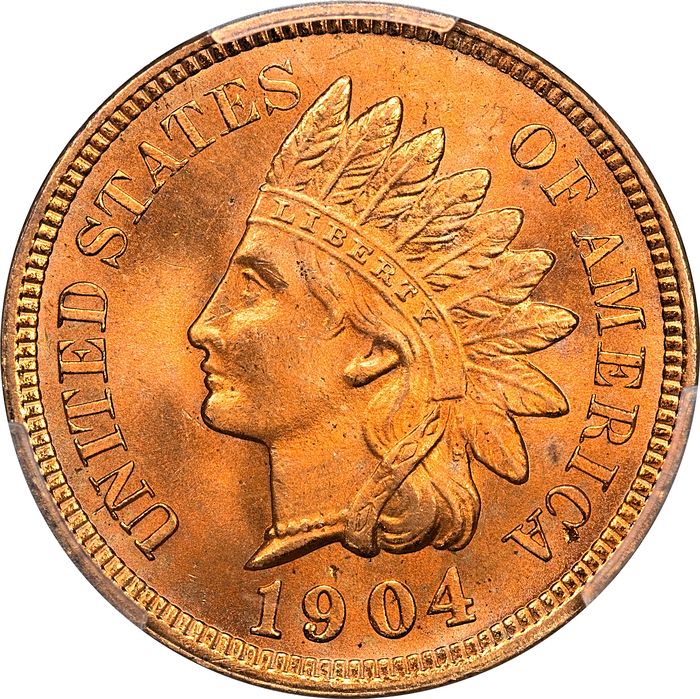 1904 Indian Cent (1c) Laidacker Collection Obverse Image