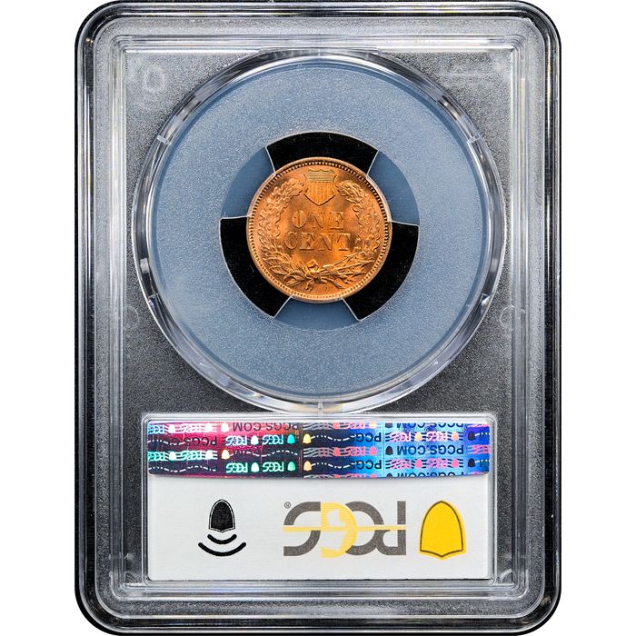 1904 Indian Cent (1c) Laidacker Collection Reverse Slab Image
