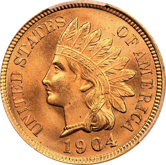 1904 Indian Cent (1c) Laidacker Collection Obverse Image