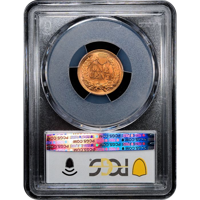1904 Indian Cent (1c) Laidacker Collection Reverse Slab Image