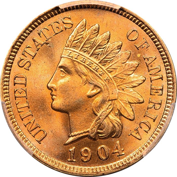 1904 Indian Cent (1c) Laidacker Collection Obverse Image