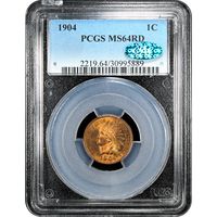1904 Indian Cent (1c) Obverse Slab Image