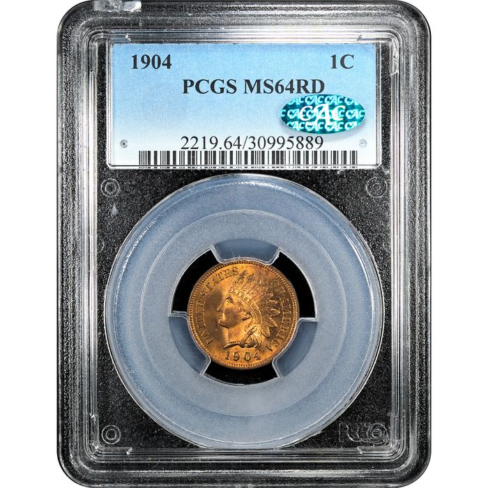 1904 Indian Cent (1c) Obverse Slab Image