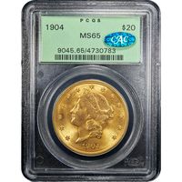 1904 Liberty Gold Double Eagle ($20) OGH Obverse Image