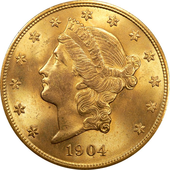 1904 Liberty Gold Double Eagle ($20) OGH Photo 3