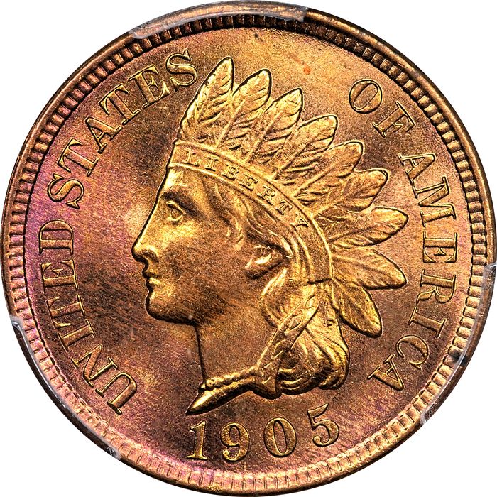 1905 Indian Cent (1c) Laidacker Collection Obverse Image