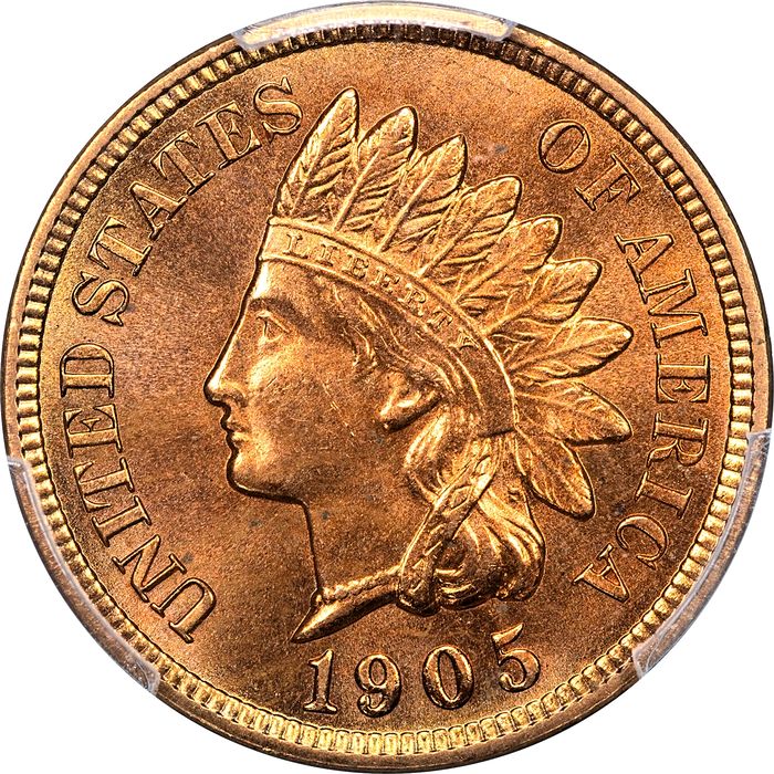 1905 Indian Cent (1c) Laidacker Collection Obverse Image