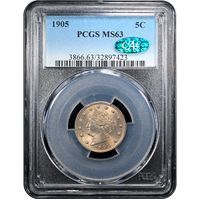 1905 Liberty Nickel (5c) Obverse Slab Image