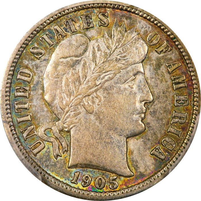 1905-O Barber Dime (10c) Micro O Obverse Image