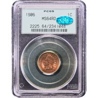 1906 Indian Cent (1c) OGH Obverse Image