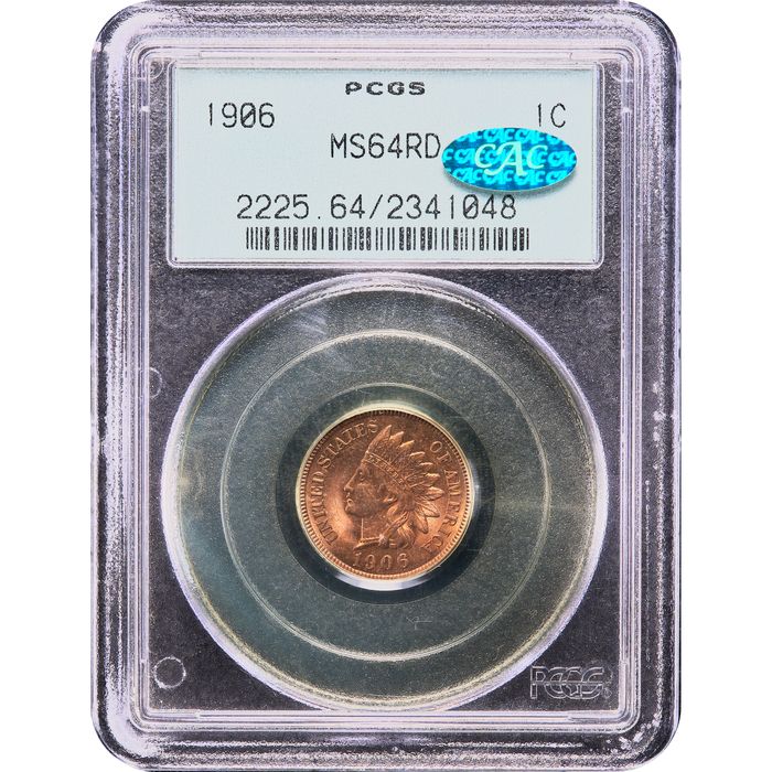 1906 Indian Cent (1c) OGH Obverse Image