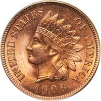 1906 Indian Cent (1c) OGH Photo 3
