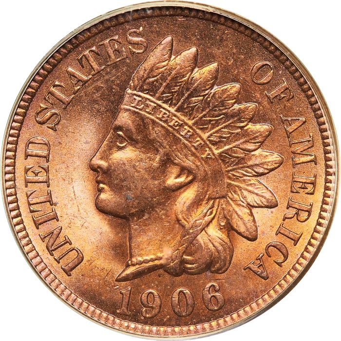 1906 Indian Cent (1c) OGH Photo 3