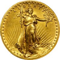 1907 High Relief Saint Gaudens Double Eagle ($20) Wire Edge Obverse Image