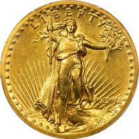 1907 High Relief Saint-Gaudens Gold Double Eagle ($20) Wire Edge Obverse Image