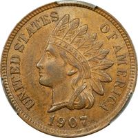 1907 Indian Cent (1c) Photo 3