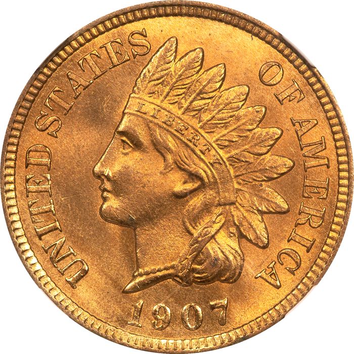 1907 Indian Cent (1c) Obverse Image