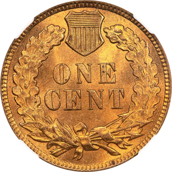 1907 Indian Cent (1c) Reverse Image