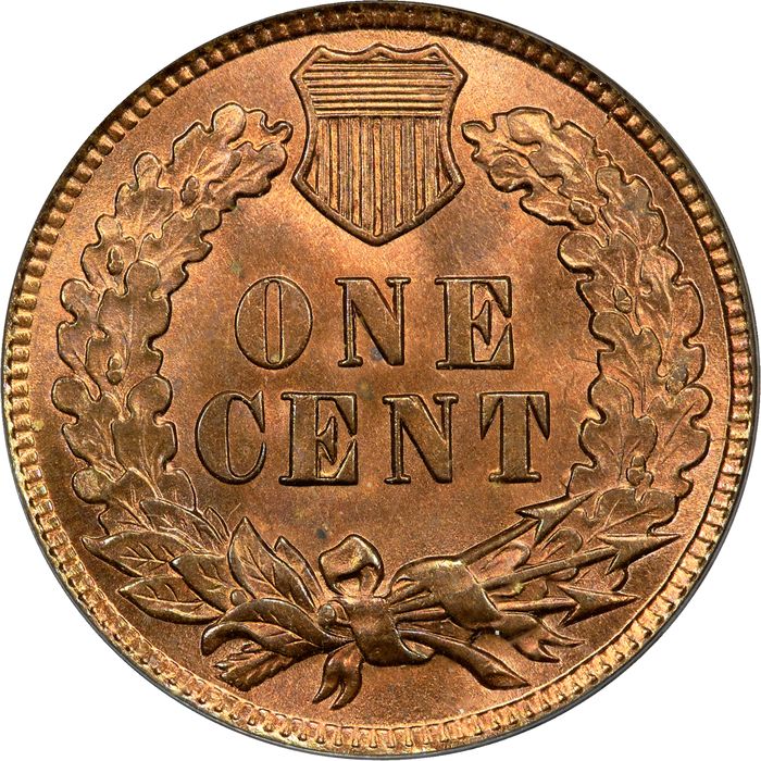 1907 Indian Cent (1c) OGH Photo 4