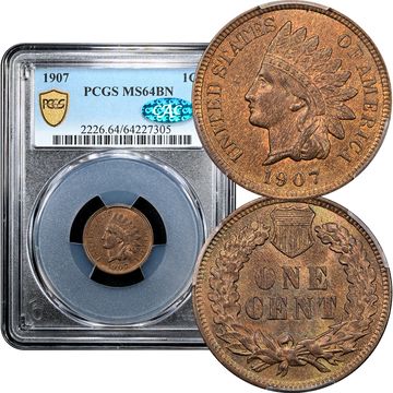 1907 Indian Cent (1c) Composite Image