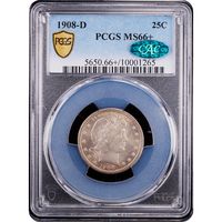 1908-D Barber Quarter (25c) Obverse Image