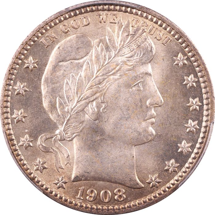 1908-D Barber Quarter (25c) Photo 3