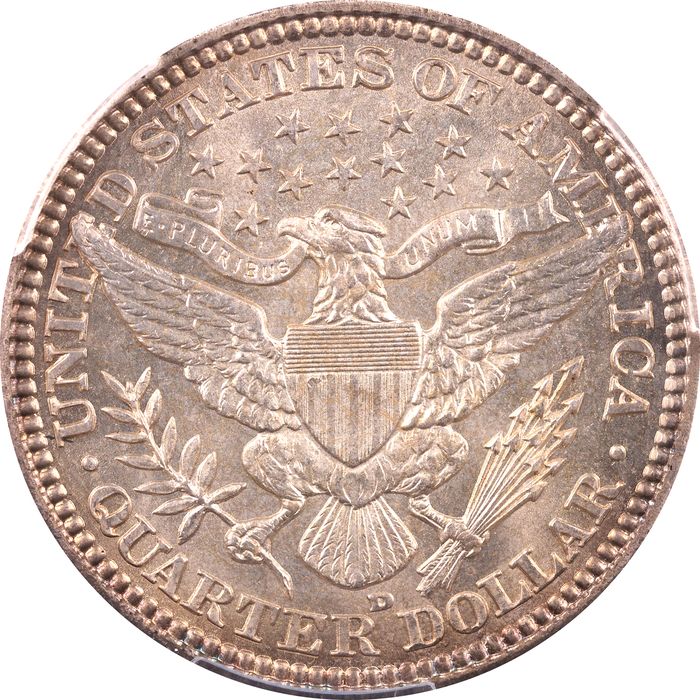 1908-D Barber Quarter (25c) Photo 4