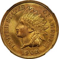 1908 Indian Cent (1c) Obverse Image