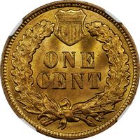 1908 Indian Cent (1c) Reverse Image