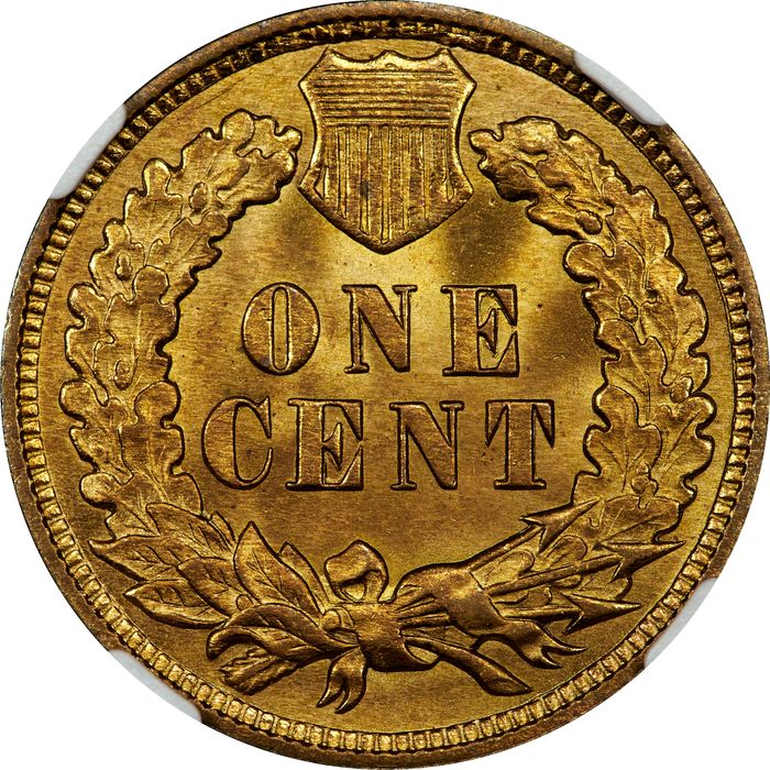 1908 Indian Cent (1c) Reverse Image