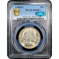 1908-O Barber Half Dollar (50c) Obverse Image