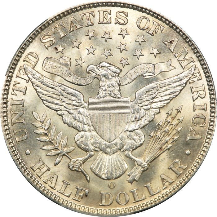 1908-O Barber Half Dollar (50c) Photo 4