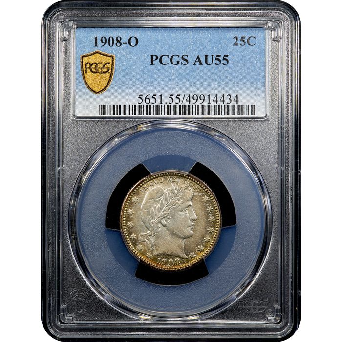 1908-O Barber Quarter (25c) Obverse Image
